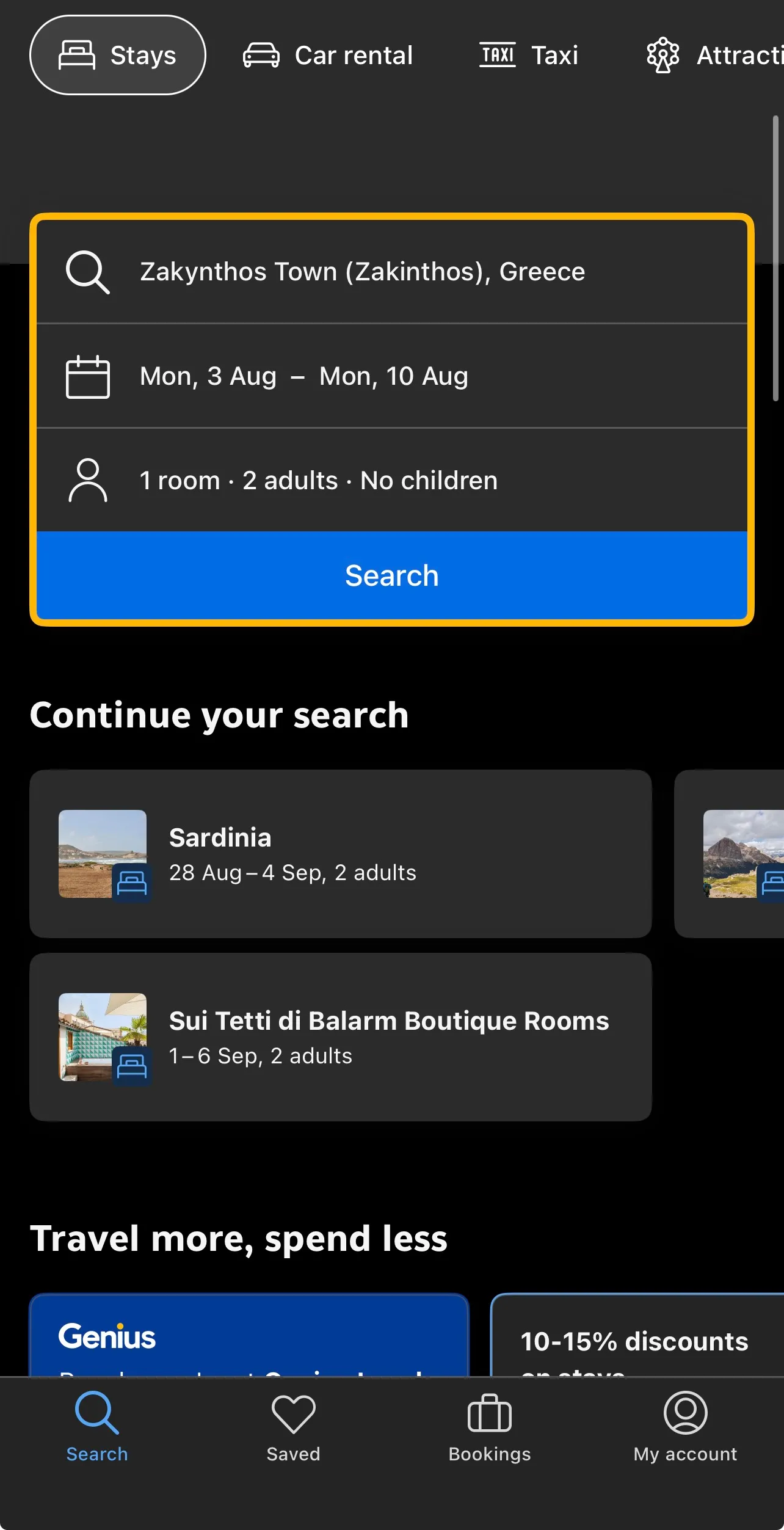 Booking