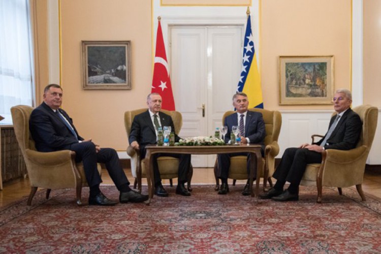 ERDOGAN NA SASTANKU SA ČLANOVIMA PREDSJEDNIŠTVA BIH