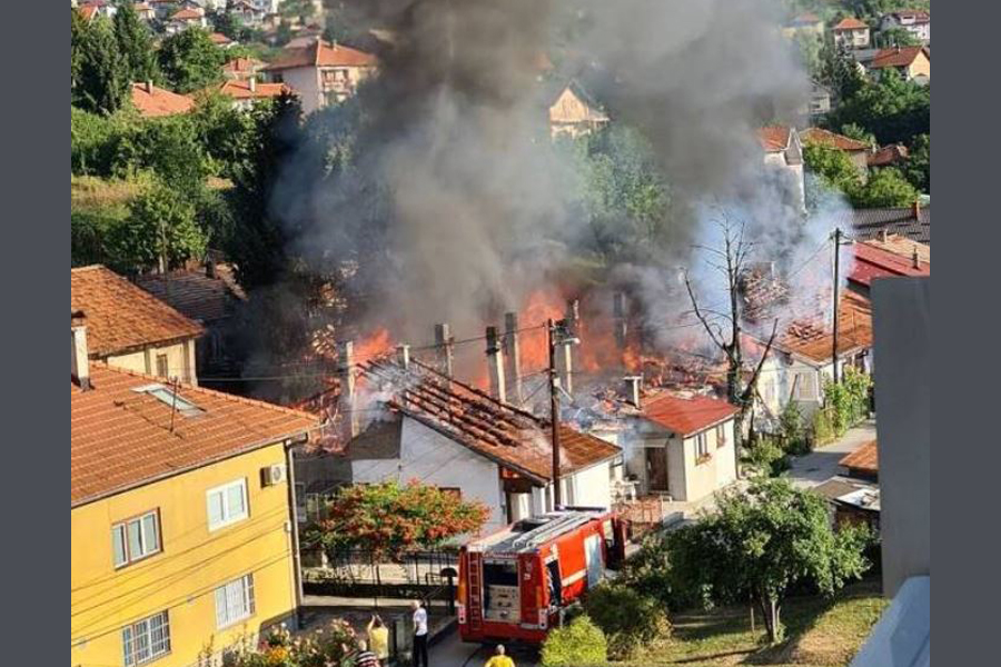 POŽAR U BUĆA POTOKU IZAZVAO KVAR NA ELEKTROINSTALACIJAMA