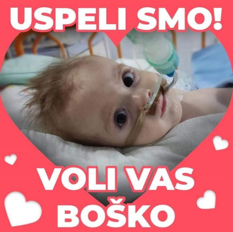 USPJELI SMO: Sakupljen sav novac za malog Boška