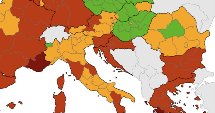 CIJELA HRVATSKA JE U CRVENOM- stigla je nova korona-mapa