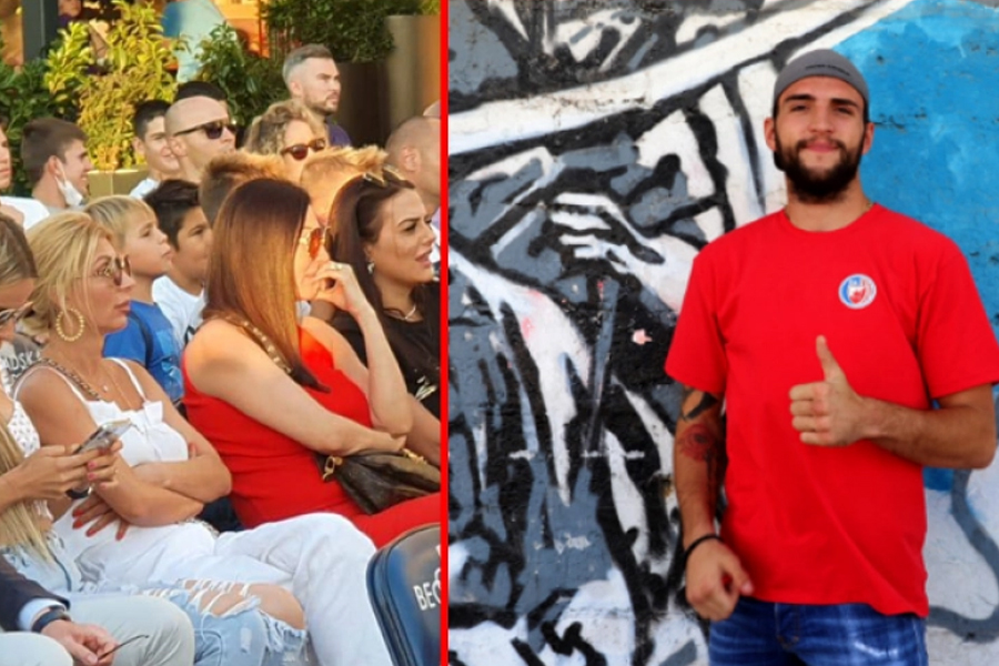 CECA NA BOKS MEČU, ALI NE I VELJKO Evo zbog čega je bila u prvom redu (VIDEO)
