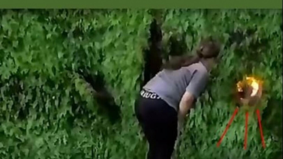 POJAVIO SE SNIMAK KAKO MILJANA PODMEĆE POŽAR Najprije je odvaljivala ogradu, a onda je planulo! (VIDEO)