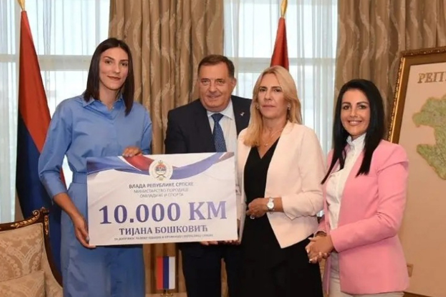 DODIK: Talenat mlade Bilećanke dosegao svjetske visine (FOTO)