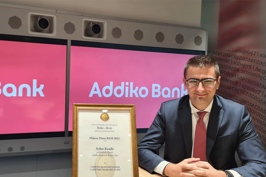 SRĐAN KONDIĆ najuspješniji mladi menadžer u bankarstvu u BiH