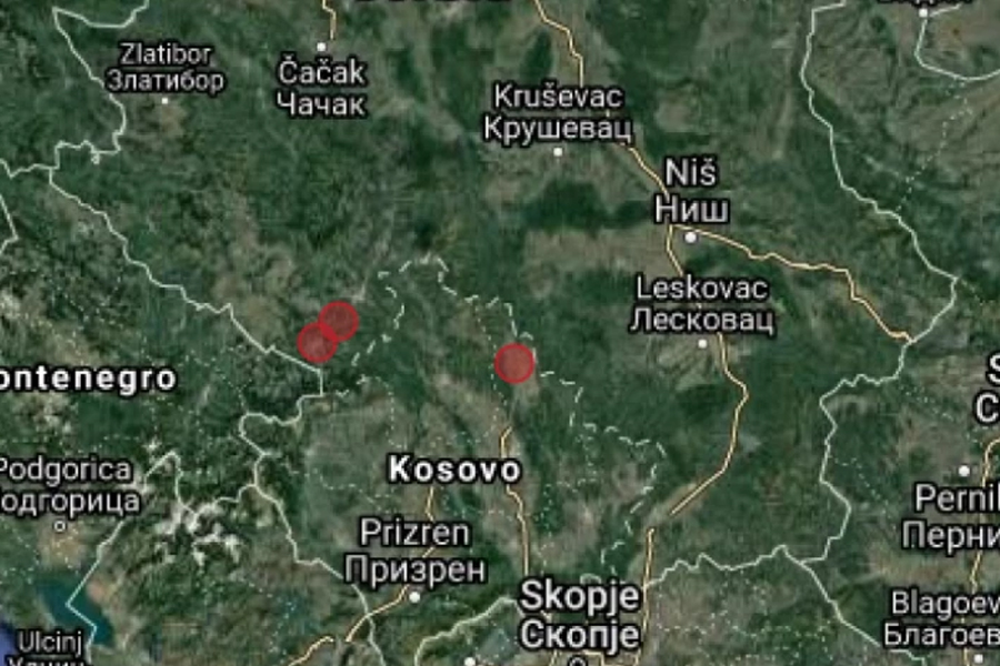 ZEMLJOTRES kod Novog Pazara