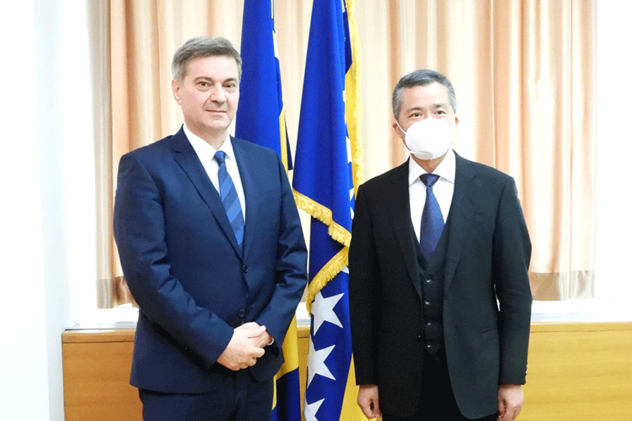 ZVIZDIĆ SA AMBASADOROM KINE U BIH Značajan prostor za unapređenje saradnje