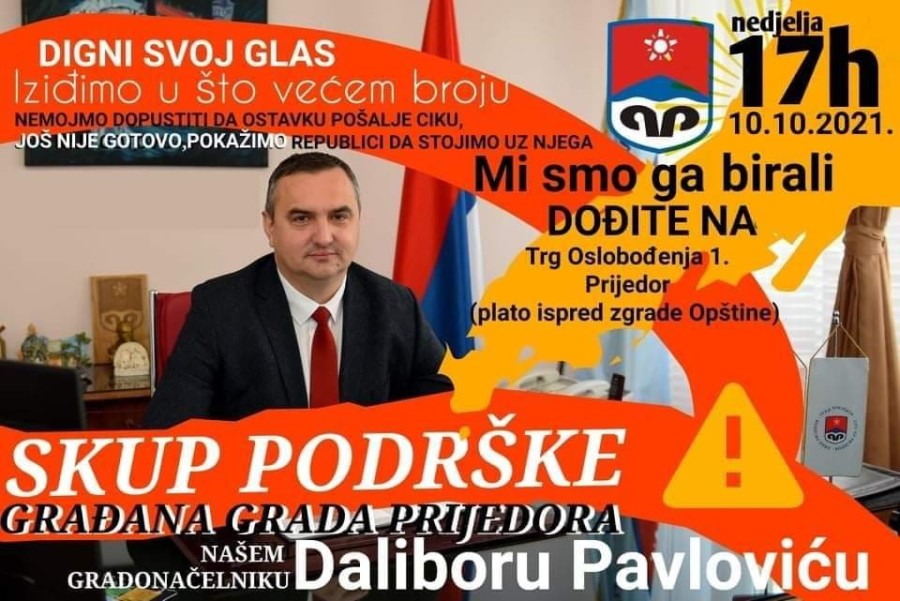 NAJAVLJEN PROTEST PODRŠKE PAVLOVIĆU: Ko brani neodbranjivo?