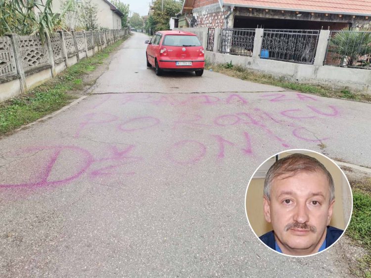 GRAFIT PODRŠKE osumnjičenom za ubistvo porodice Đokić