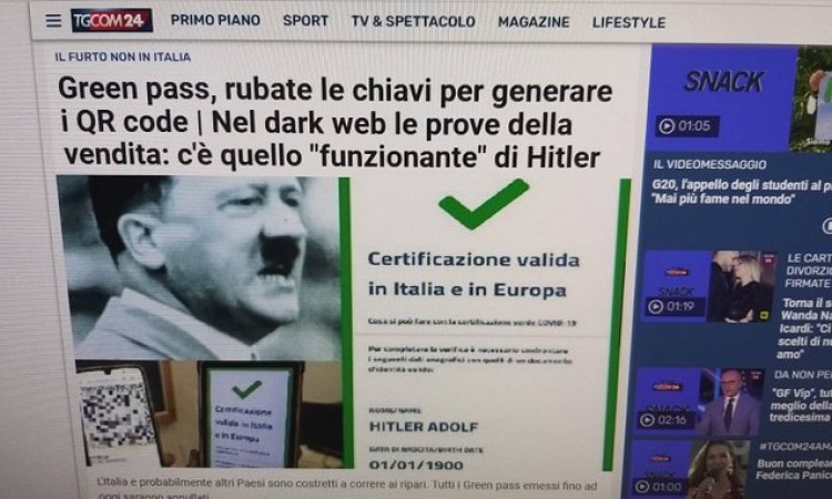 ŠOKANTNO! ADOLF HITLER dobio svoj QR KOD za Covid sertifikat