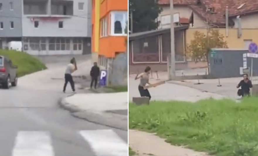 DRAMATIČNE SCENE U SARAJEVU: Migranti se daskama tukli kod Suda! (VIDEO)