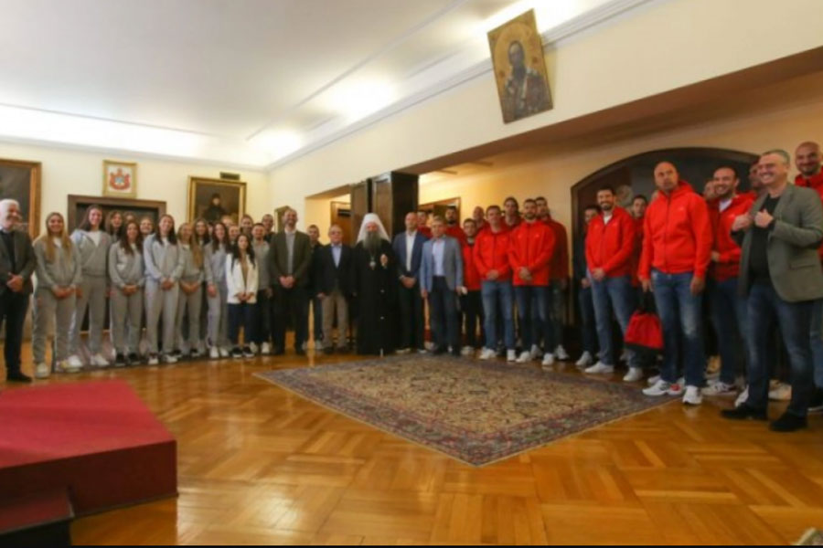 NA OBOSTRANU RADOST Patrijarh Porfirije ugostio KK Crvenu zvezdu