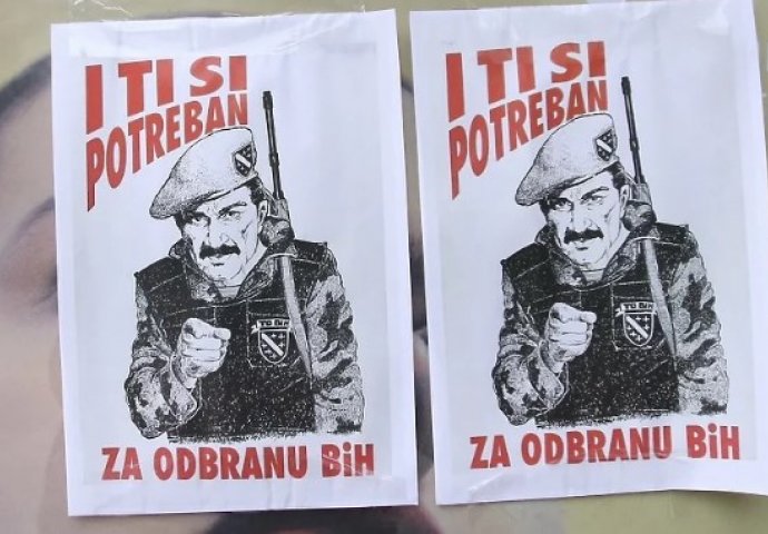 U SARAJEVU PLAKATI s natpisom "I ti si potreban za odbranu BiH" KO POZIVA NA RAT U BIH I PROTIV KOGA?