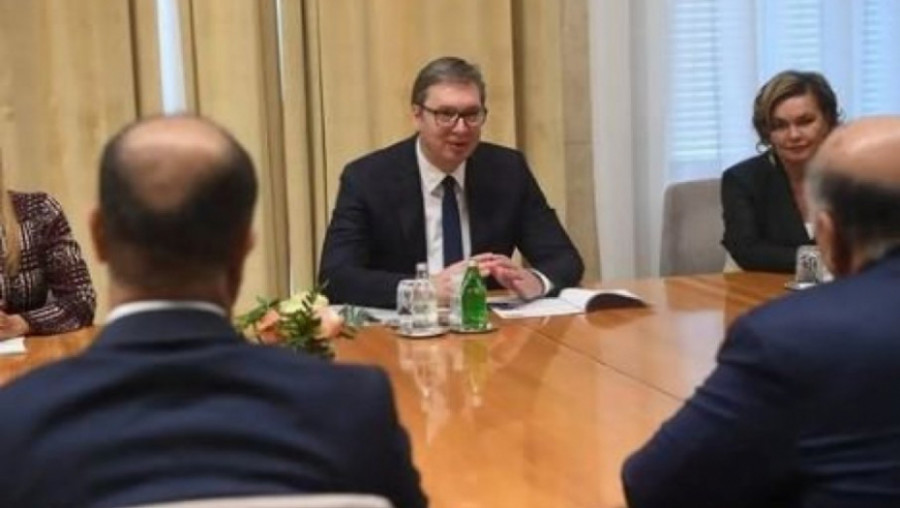 VUČIĆ NA SASTANKU SA HUSEINOM Predsjednik Srbije razgovarao sa ministrom spoljnih poslova Iraka(FOTO)