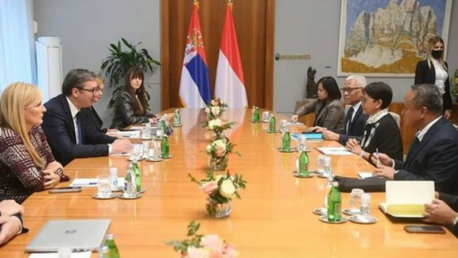 SASTANAK VUČIĆA sa ministarkom spoljnih poslova Indonezije