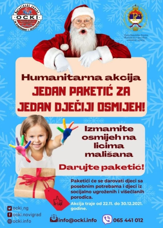 POČELA AKCIJA "Jedan paketić za jedan dječiji osmijeh"