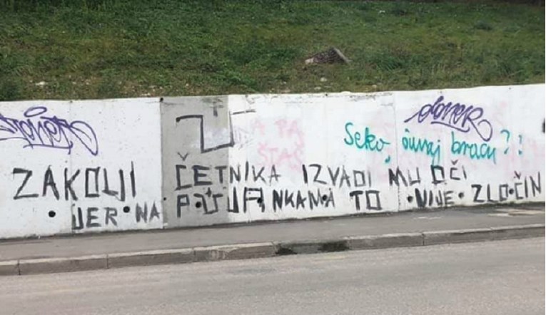 U ZAGREBU OSVANULI GRAFITI sa porukama mržnje prema Srbima!
