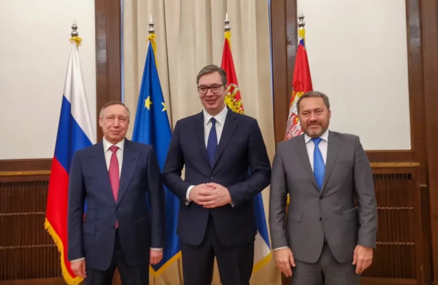 VUČIĆ SE SASTAO SA GRADONAČELNIKOM Sankt Peterburga Aleksandrom Beglovom i Belskim (FOTO)