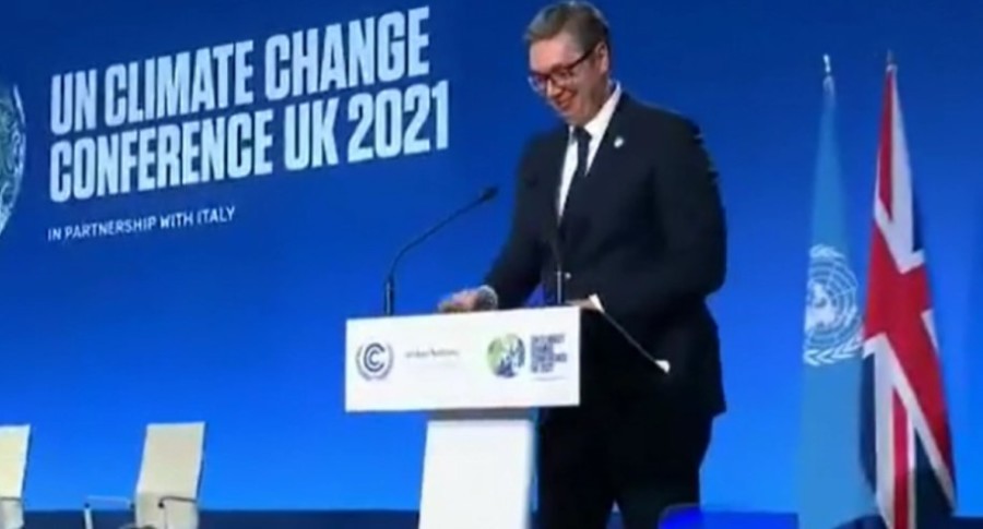 "VELIKO JE ZADOVOLJSTVO NAJAVITI MOG PREDSJEDNIKA VUČIĆA" Neočekivano iznenađenje na Samitu u Glazgovu predsjedniku Srbije izmamilo osmijeh! (VIDEO)