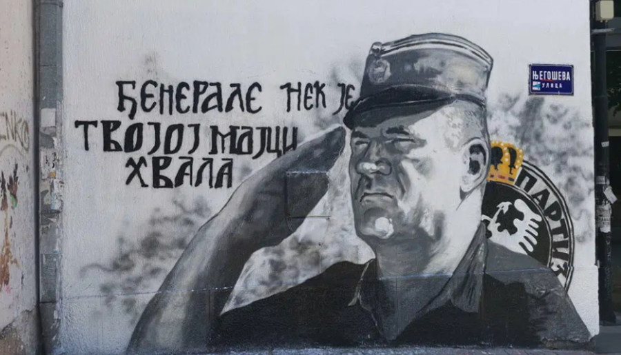 OSVANUO MURAL ĐENERALU DRAŽI! "Drži stražu" Ratku Mladiću (FOTO)