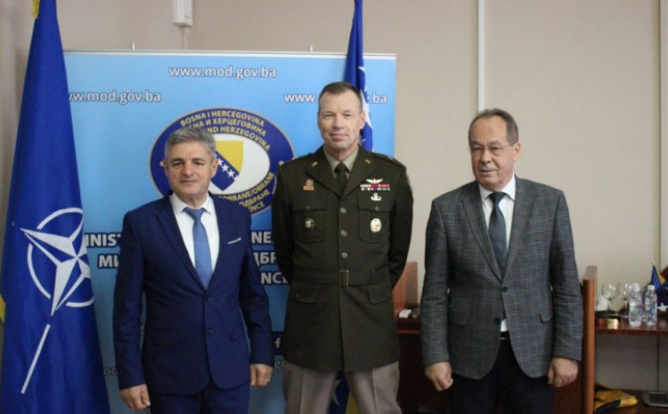 FOLKSTAD U OPROŠTAJNOJ POSJETI kod ministra Podžića: NATO Štab spreman za nastavak saradnje