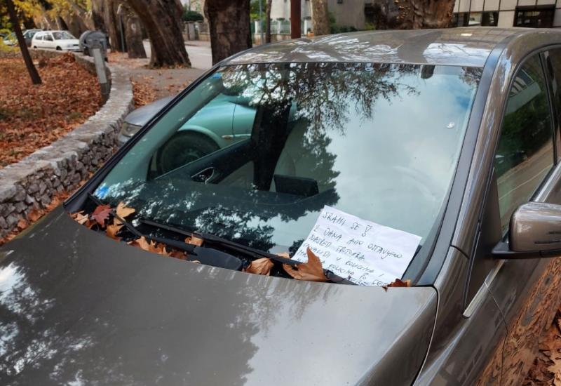 PORUKA ZA BRISAČEM: Mostarac očitao bukvicu nesavjesnom vozaču! (FOTO)