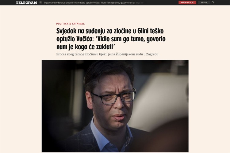 SRBIJA HOĆE ISTINU! POTRAGA ZA "LAŽNIM" svjedokom iz Hrvatske