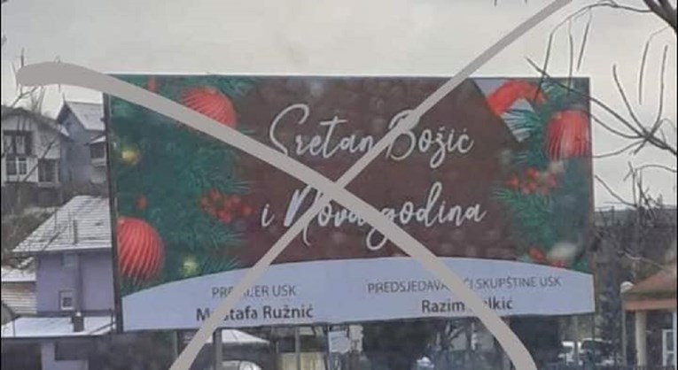 SRAMNA IZJAVA NAČELNIKA BUŽIMA NA GRANICI SA HRVATSKOM: Uklonićemo božićnu čestitku jer je to provokacija!
