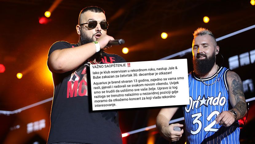 SVE KARTE RASPRODATE, ALI KONCERTA NEĆE BITI! Džali i Bubi otkazan nastup u PRNJAVORU, nisu dobrodošli zbog vrijeđanja Srba!