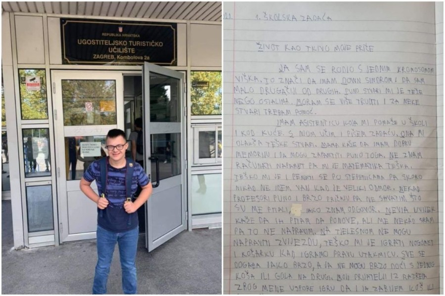 SVA MUDROST ŽIVOTA U PAR REČENICA! Sastav dječaka sa Daunovim sindromom dirnuo region