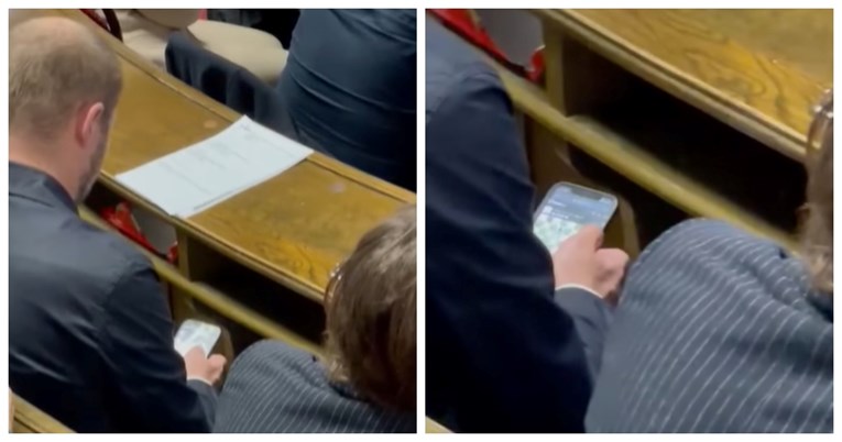 NEDOPUSTIVO! UHVAĆEN KAKO NA SJEDNICI Skupštine igra igrice na telefonu (VIDEO)