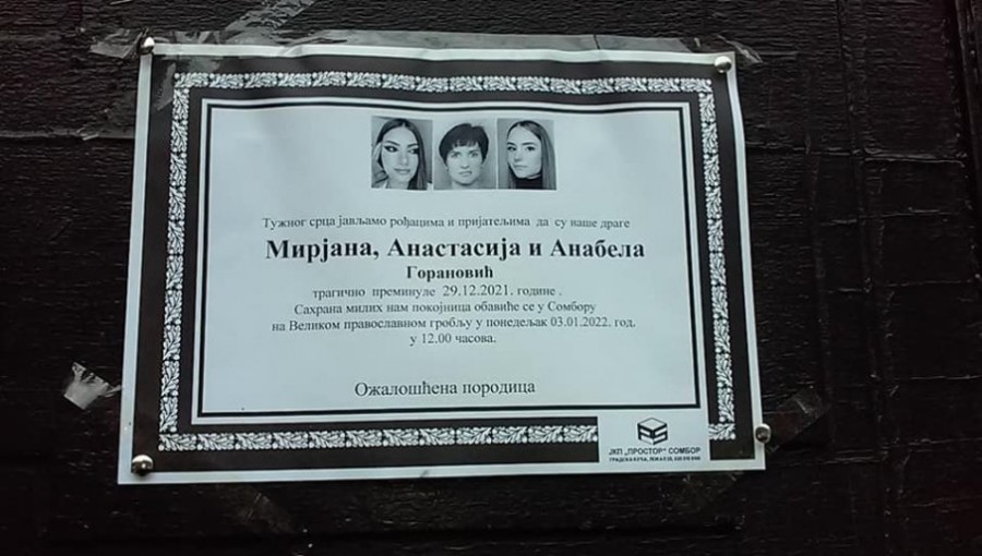 CRNA ZASTAVA NA GIMNAZIJI U SOMBORU! Drugovi tuguju zbog smrti Anastasije i Anabele: "Nedostajaće nam vaša dobrota, pamet i ljepota" (FOTO)