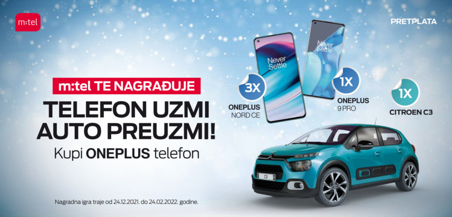 M:TEL TE NAGRAĐUJE! Nova nagradna igra: “Telefon uzmi, auto preuzmi”