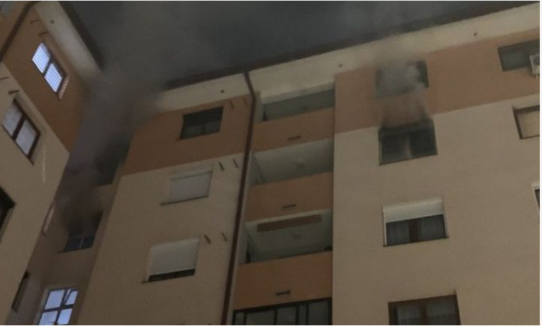 POŽAR U STAMBENOJ ZGRADI, na sreću nema povrijeđenih (VIDEO)