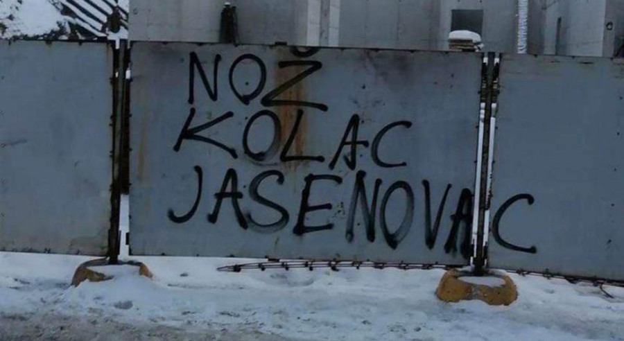 "NOŽ, KOLAC, JASENOVAC": Sramni i prijeteći grafiti osvnuli u ISTOČNOM SARAJEVU! (FOTO)
