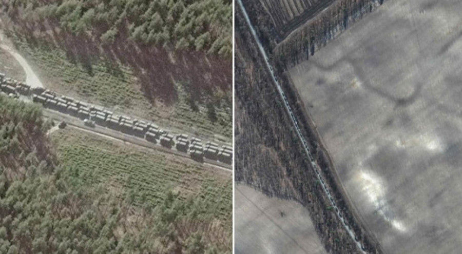 SATELITSKI SNIMCI OTKRILI: Čak 27 kilometara dug konvoj ruskih vojnih vozila ide prema Kijevu