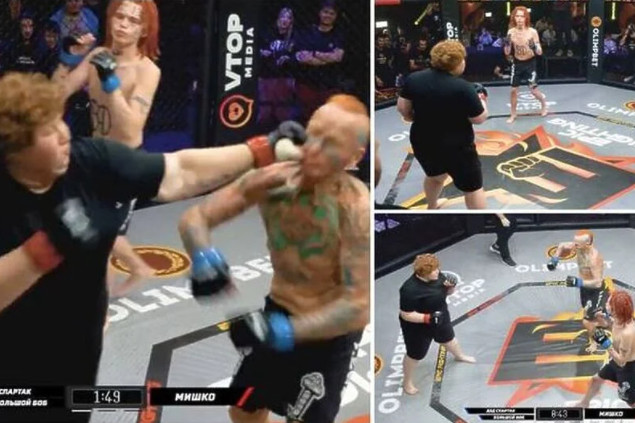 NAJBIZARNIJI SUSRET U RINGU! U nevjerovatnoj MMA borbi 75-godišnji starac, 18-godišnji unuk borili se PROTIV ŽENE