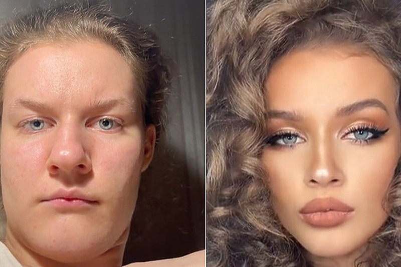 KAKVA TRANSFORMACIJA! Ruskinja pokazala kako izgleda sa i bez šminke (VIDEO)