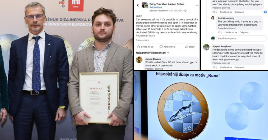 HIT NA INTERNETU: Autor kovanice hrvatskog evra tražio savjet na Facebooku - "DIZAJNIRAM NEKE KOVANICE..."