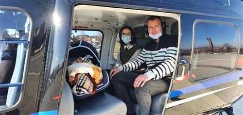 HEROJI SA NEBA! Helikopterski servis transportovao BEBE i MAJKU iz UKC-a u Trebinje: VASILIJA i DUNJA stigle kući!