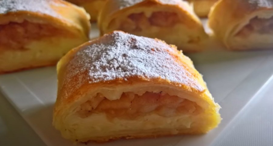 JEDAN OD NAJBOLJIH KOLAČA: Štrudla sa jabukama i vanil kremom! (VIDEO)