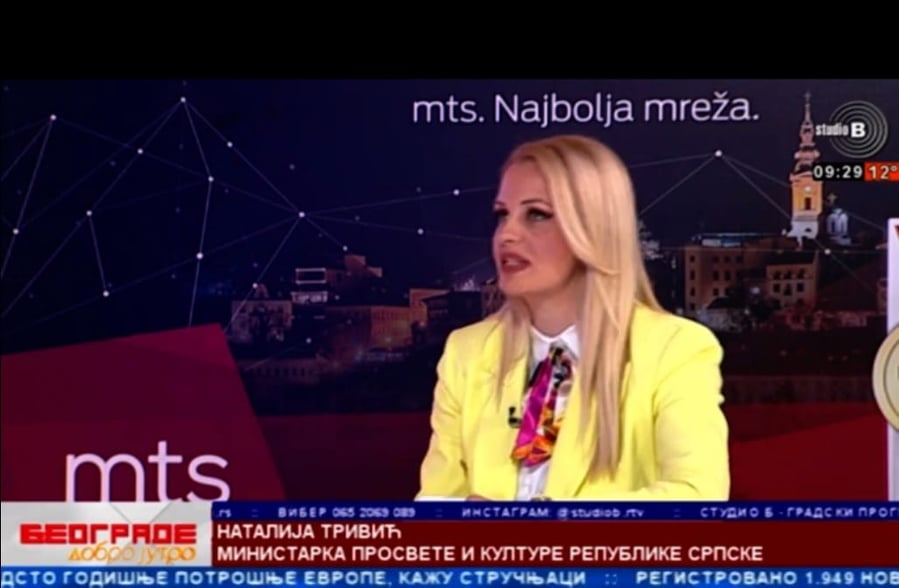 TRIVIĆ: Republika Srpska i Srbija intenzivno sarađuju u prosvjeti i kulturi