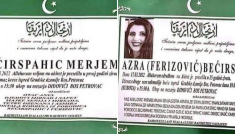 BEBA NIJE KOVERTA! Protest u Bihaću zbog tragične smrti Azre Bećirspahić i njene bebe