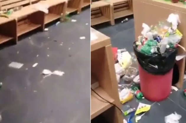 SRAMOTA! Italijani ostavili svlačionicu u katastrofalnom stanju nakon meča sa Sjevernom Makedonijom (VIDEO)