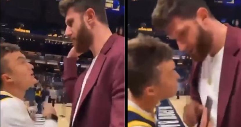 NOVI SKANDAL NURKIĆA! Unio se u lice navijaču, oteo mu telefon i bacio na tribine (VIDEO)