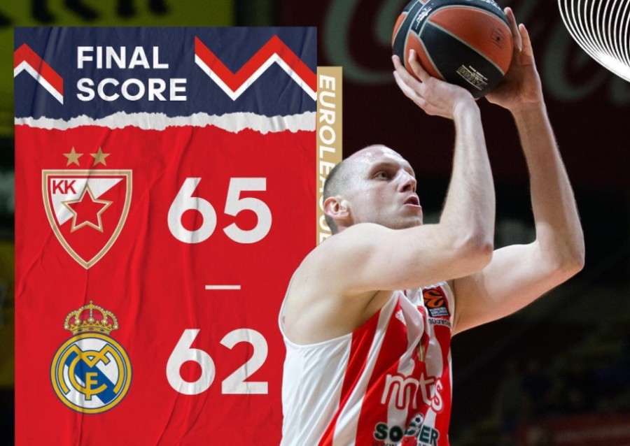 ZVEZDA SRUŠILA REAL I UŠLA U TOP 8 ZONU! Šampion Srbije "spržio" Madriđane u grotlu Pionira