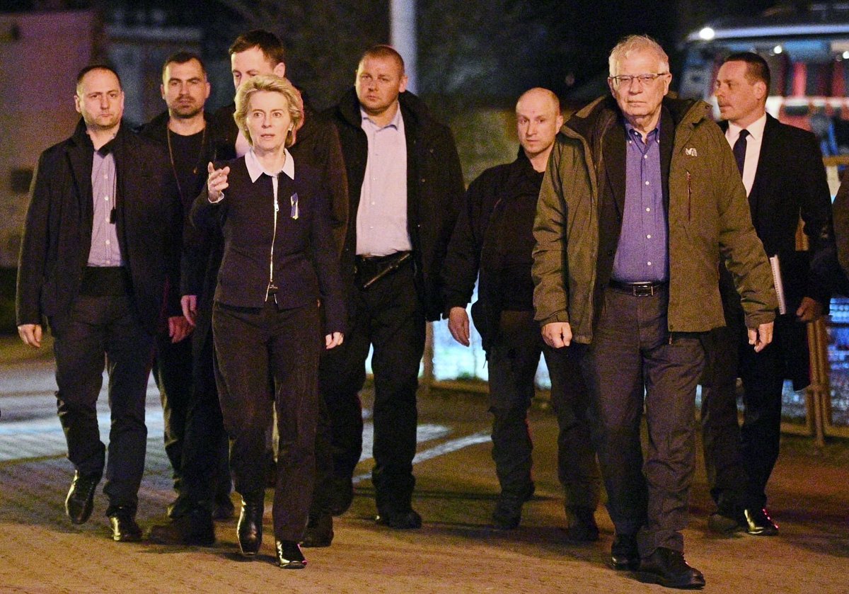 KIJEV: Fon der Lajenova i Borelj stigli na sastanak sa Zelenskim (FOTO)