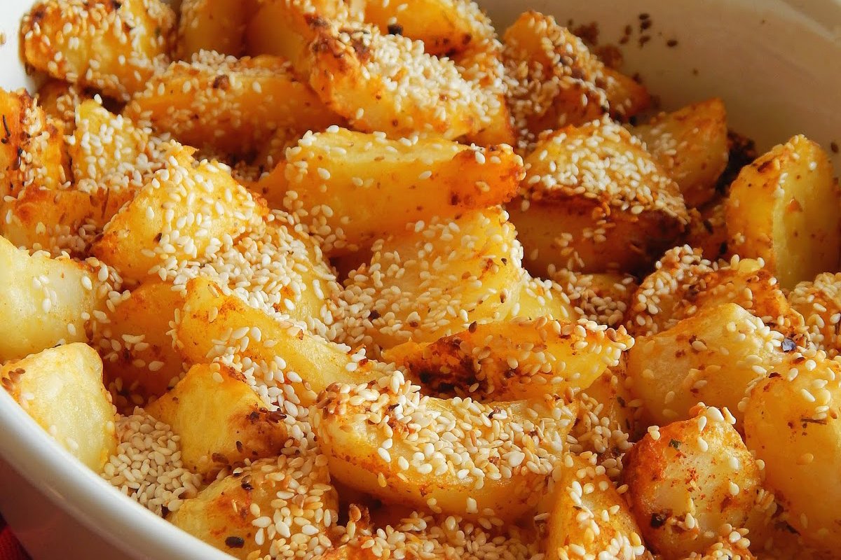 RECEPT DANA: Pečeni krompir sa susamom