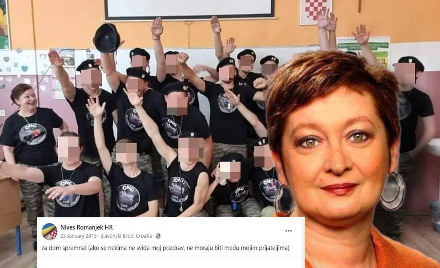 "ŠTA JE SPORNO" Hrvatski đaci sa profesoricom pozirali sa nacističkim pozdravom, a sada je ona dala SKANDALOZNO objašnjenje