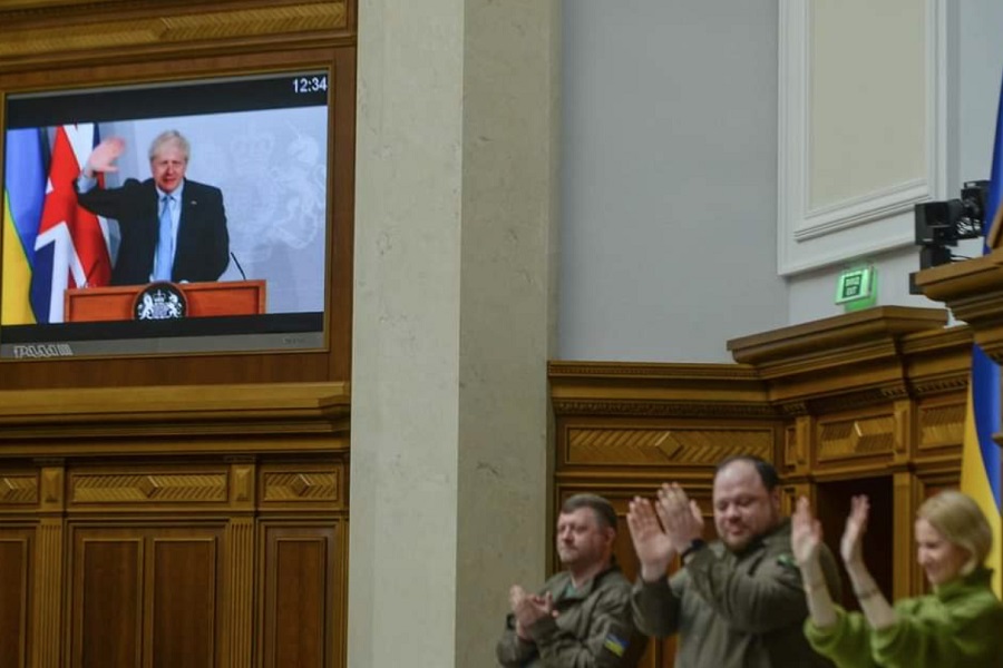 BORIS DŽONSON U PARLAMENTU: "Ukrajina će pobijediti. Ukrajina će biti slobodna." (FOTO/VIDEO)